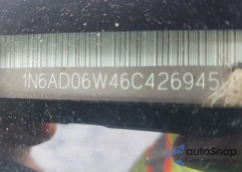 2006 Nissan Frontier Se z USA, uszkodzony, nr VIN 1N6AD06W46C426945
